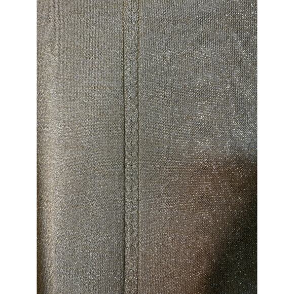 Pendleton Wool Metallic Gold Holiday Christmas Party Event Mock Neck Sweater M - Picture 3 of 5